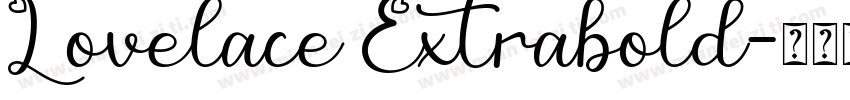 Lovelace Extrabold字体转换